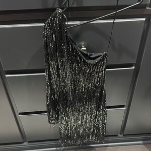 Fashion Nova Midnight Black Sequin Top